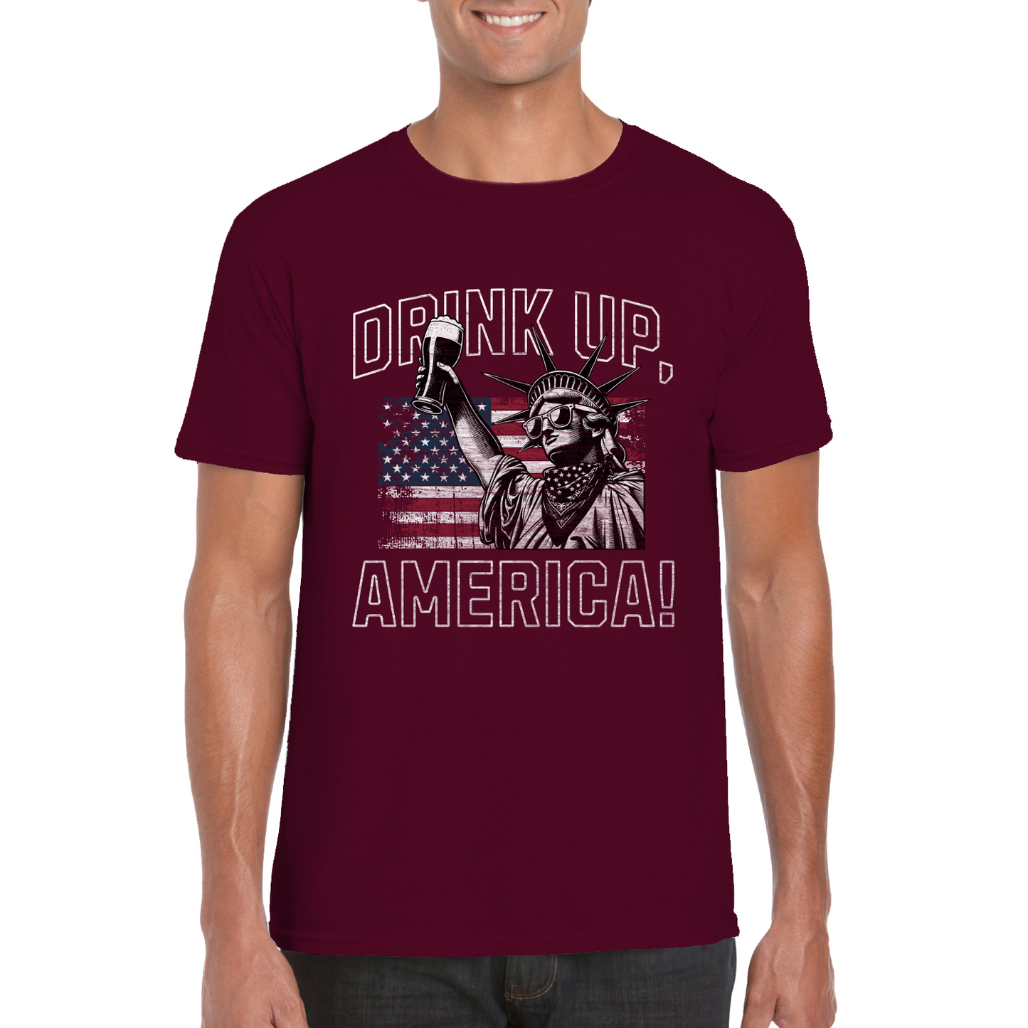 Drink Up, America! Softstyle Unisex T-Shirt