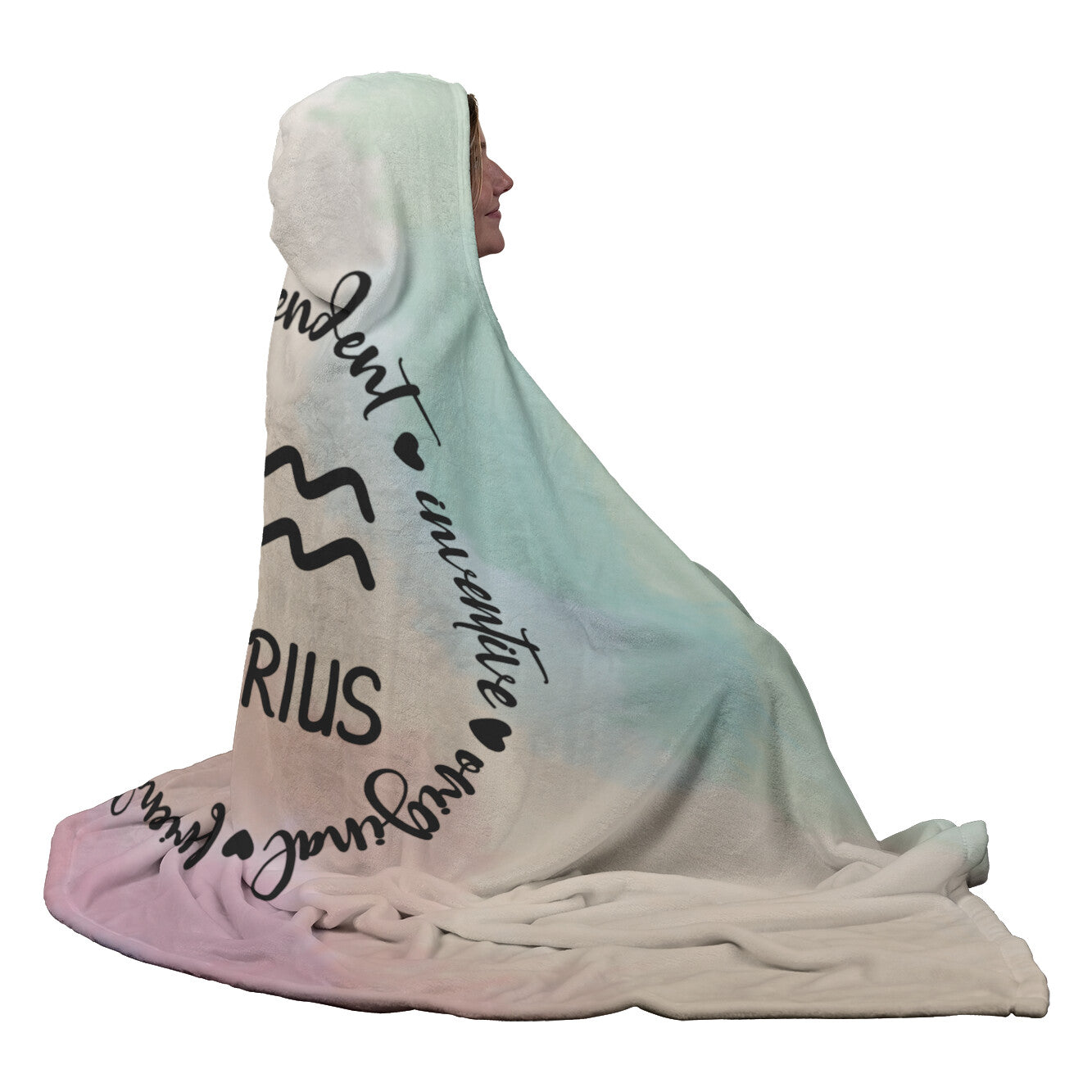 Aquarius Hooded Blanket