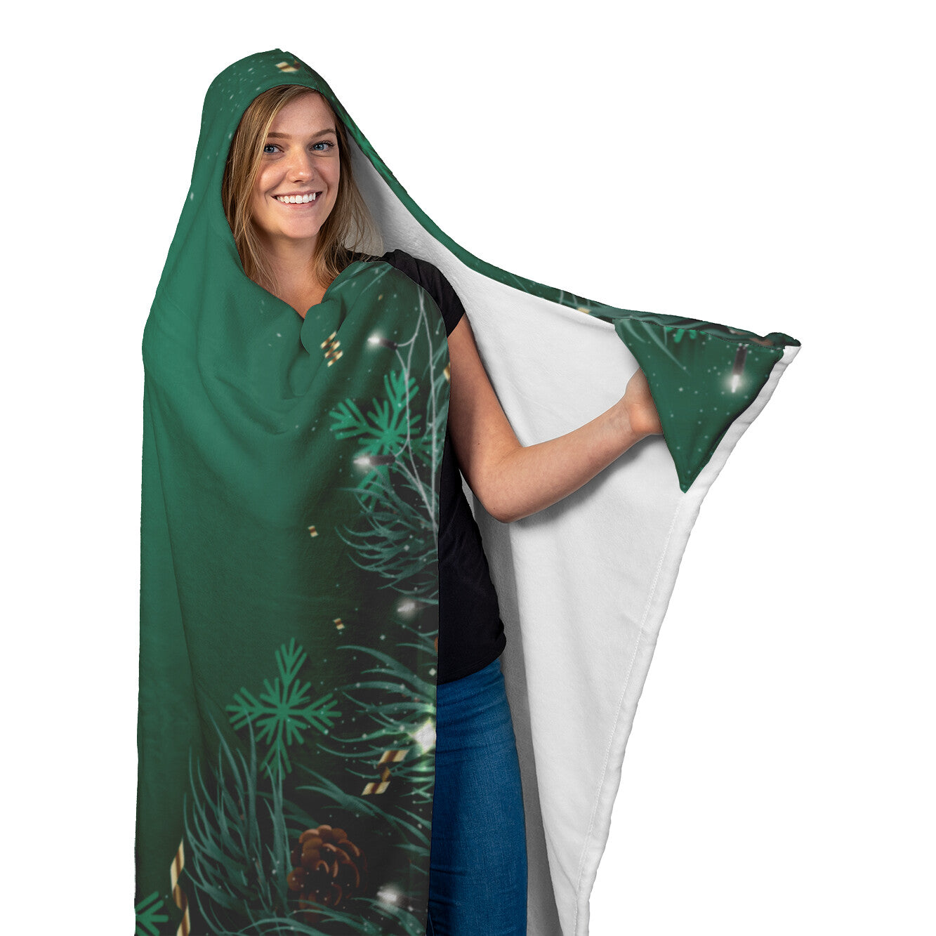 Baby, It's Cold Outside Christmas Hooded Blanket