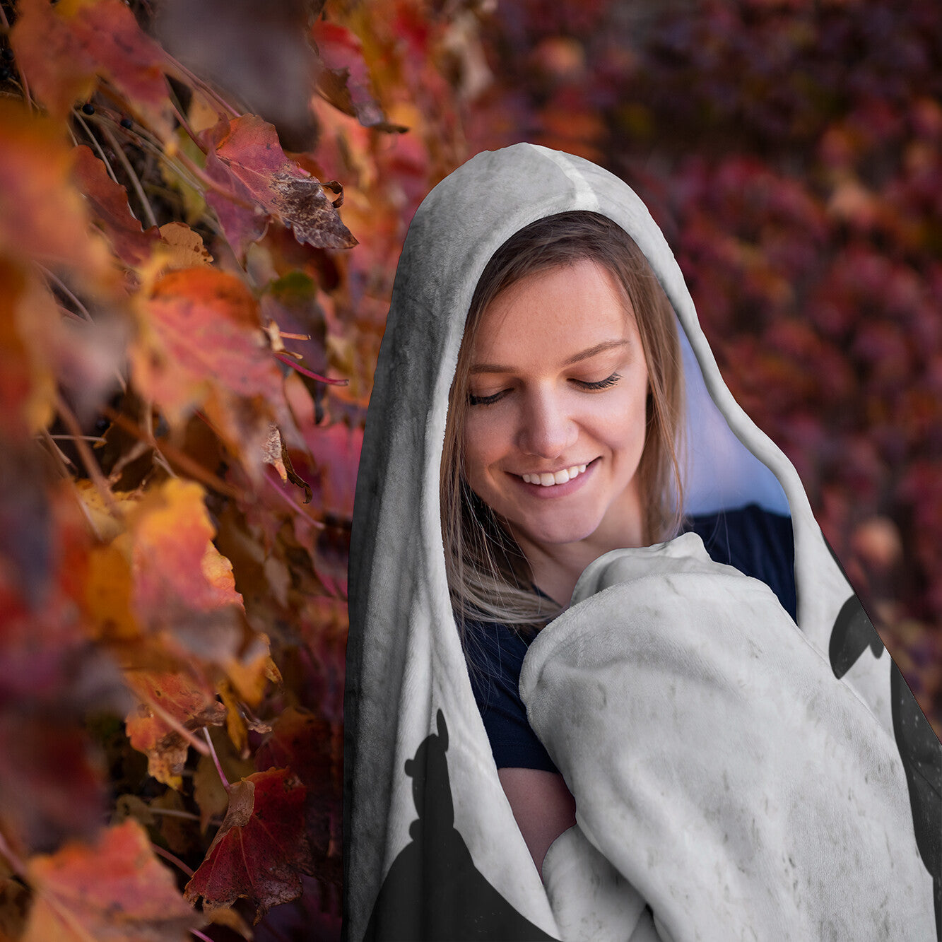 Backyard Hockey Hooded Blanket