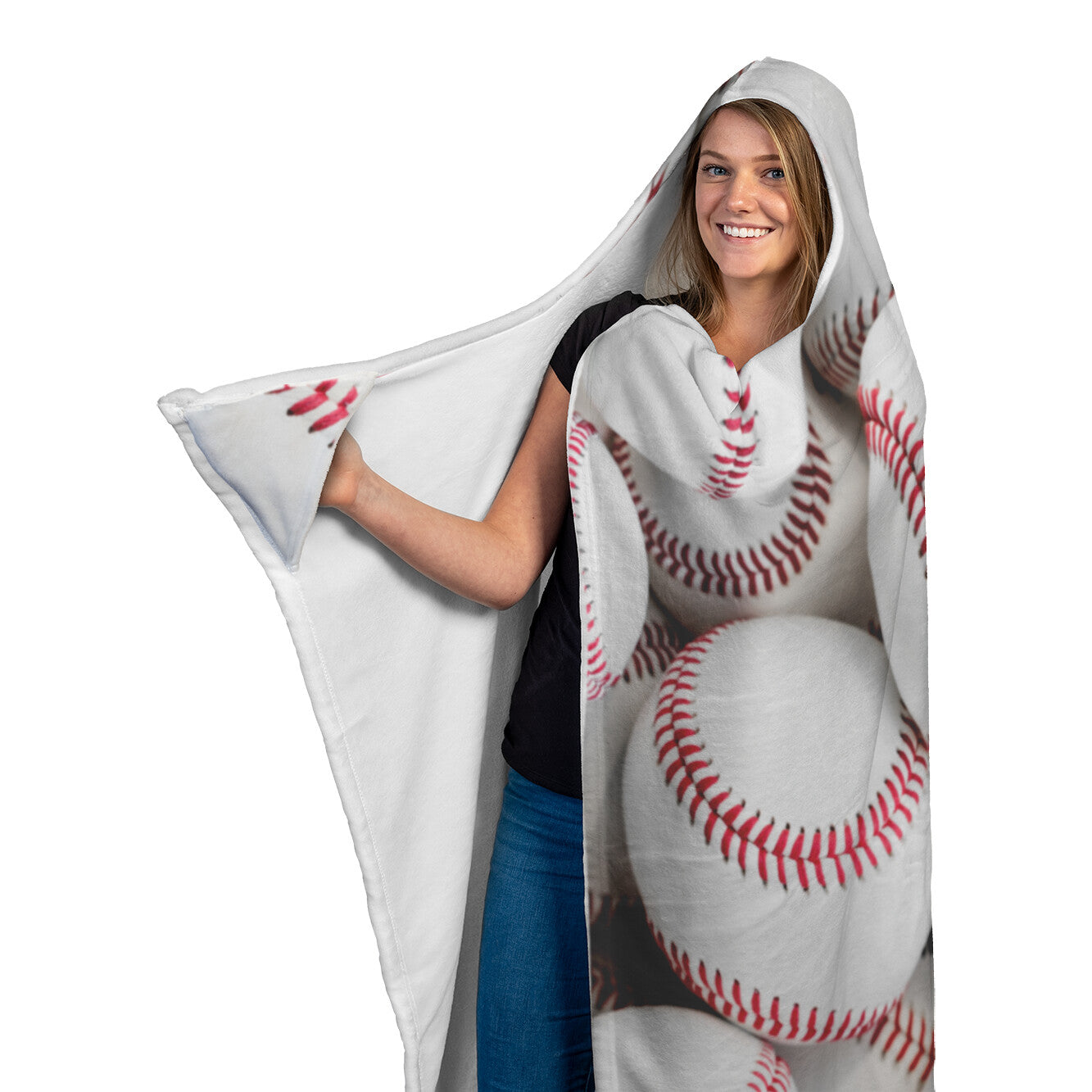 Baseball Hooded Blanket