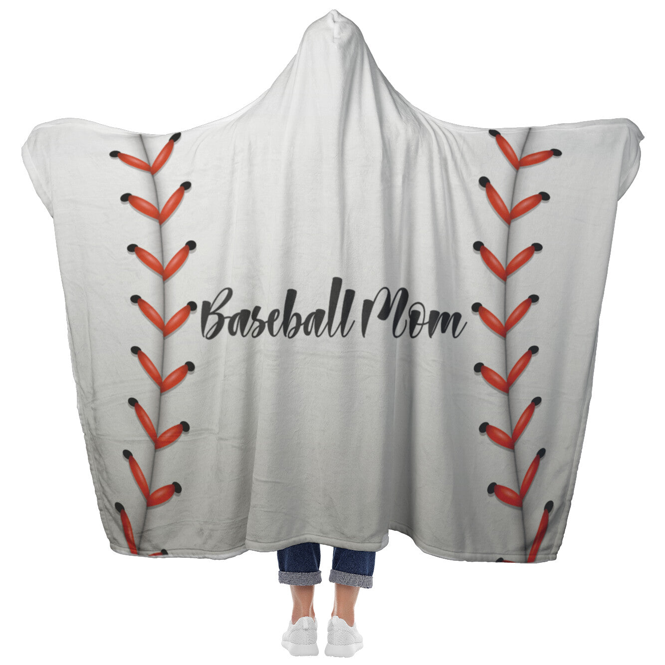 Baseball Mom Hooded Blanket