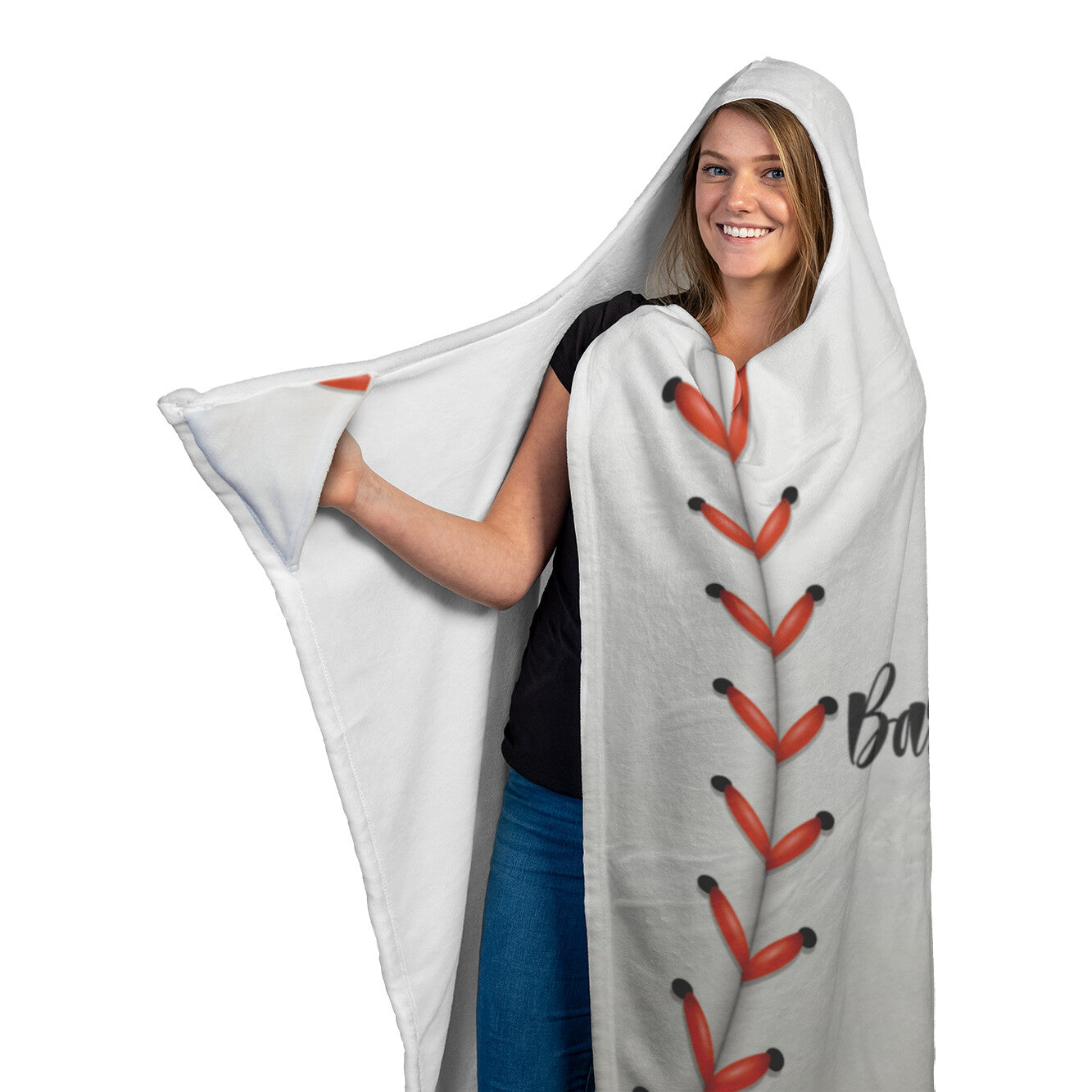 Baseball Mom Hooded Blanket