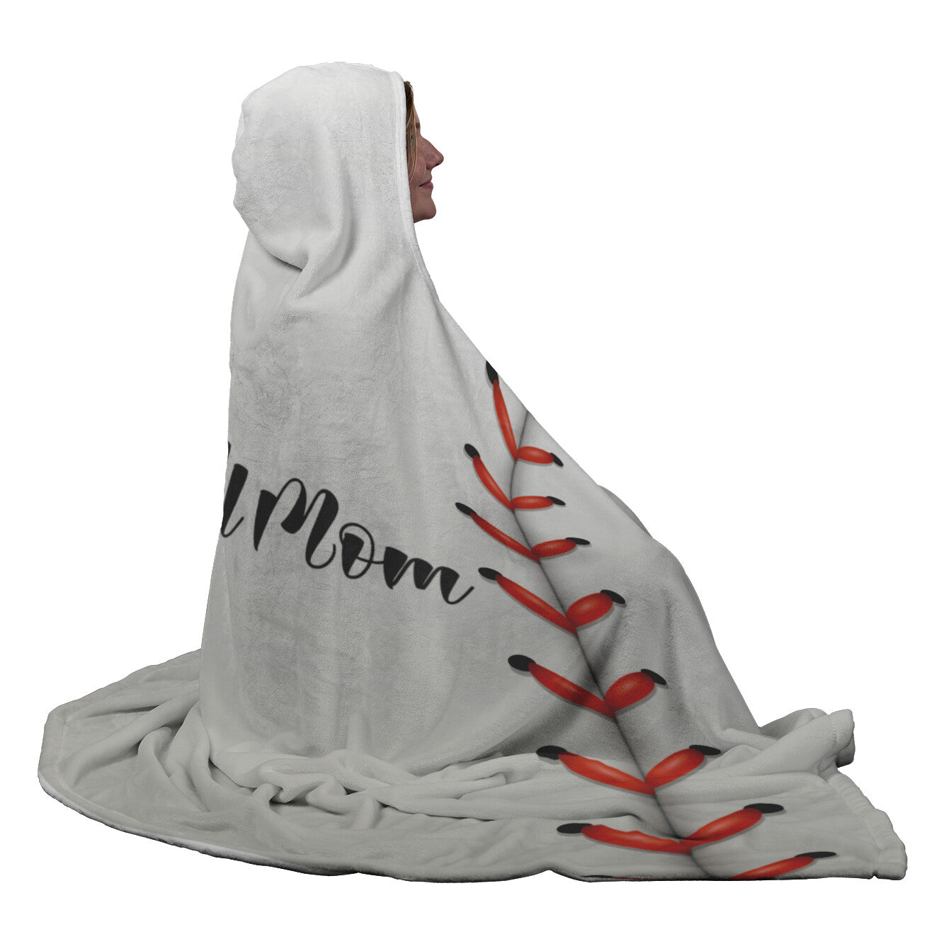 Baseball Mom Hooded Blanket