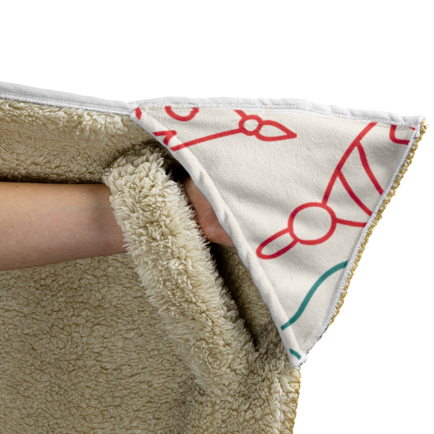 Cookie Cutter Christmas Hooded Blanket