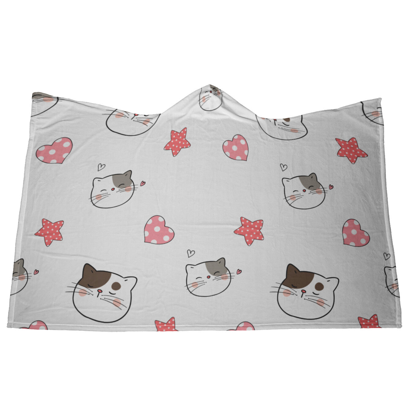 Happy Kitty Hooded Blanket