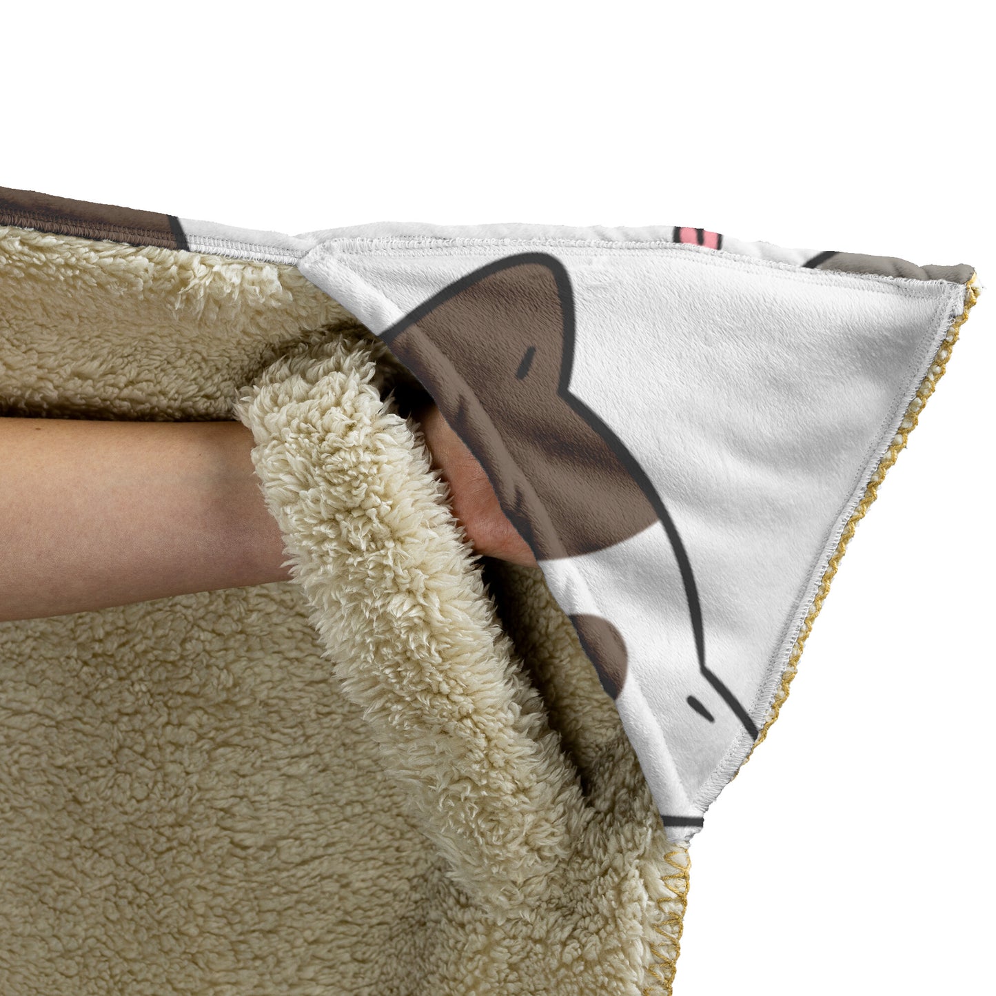 Happy Kitty Hooded Blanket