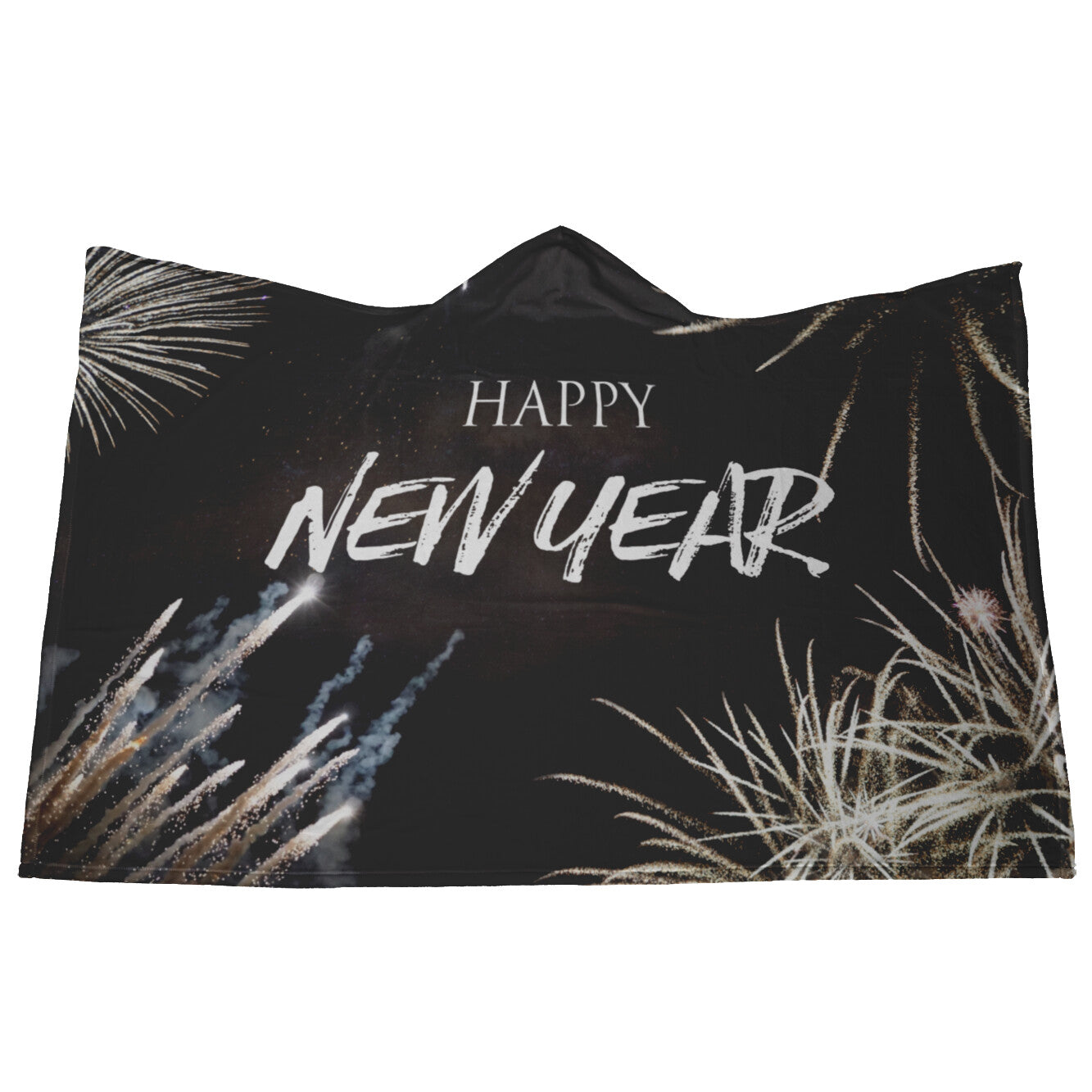 Happy New Year Hooded Blanket