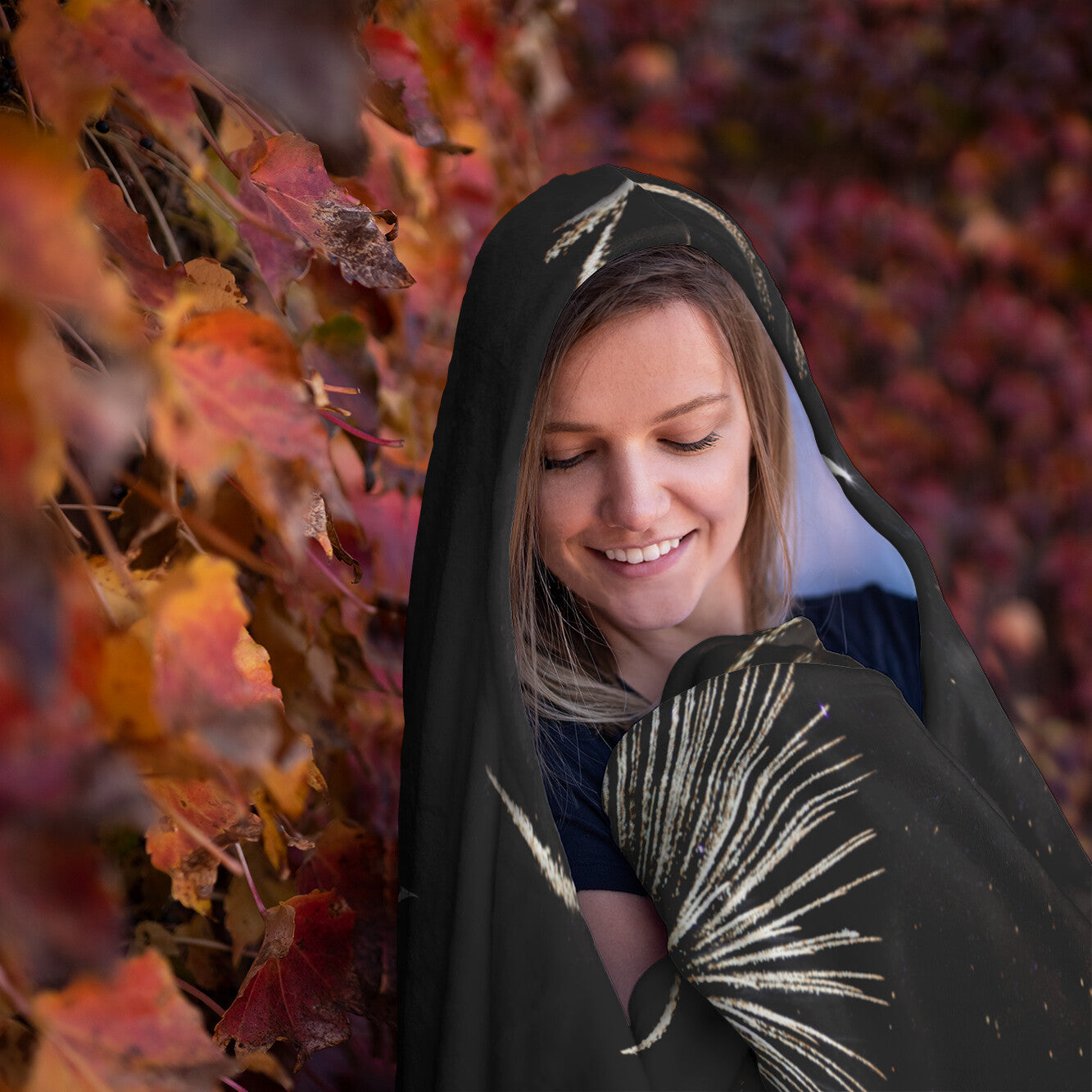 Happy New Year Hooded Blanket