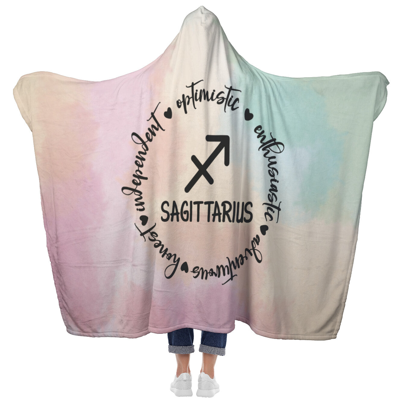 Sagittarius Hooded Blanket