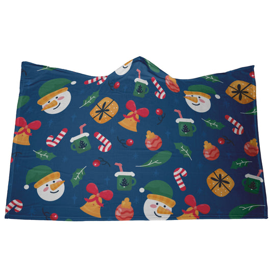 Santa Fun Christmas Hooded Blanket
