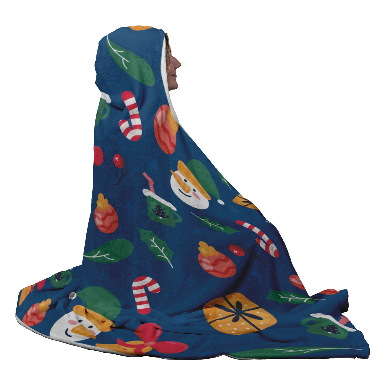 Santa Fun Christmas Hooded Blanket