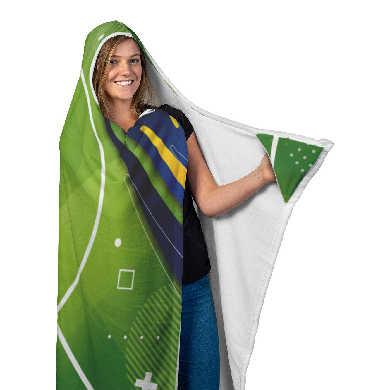 Soccer Style Hooded Blanket