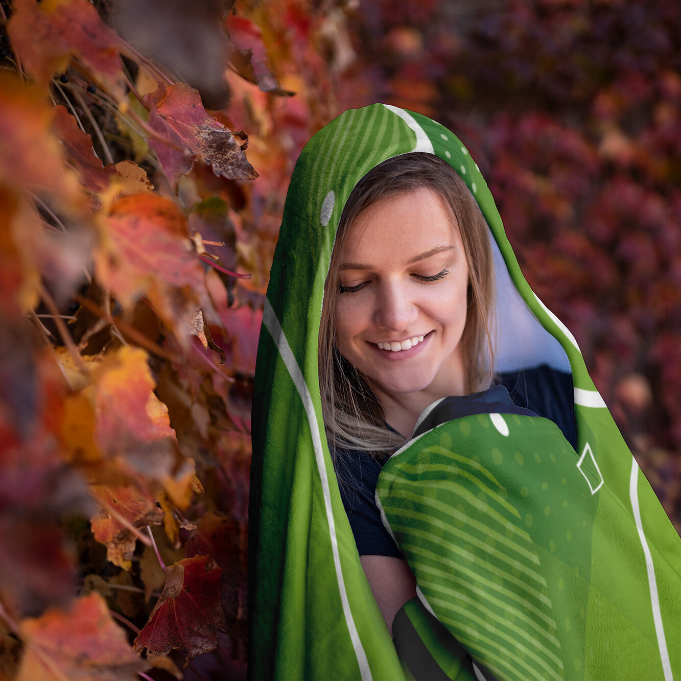 Soccer Style Hooded Blanket
