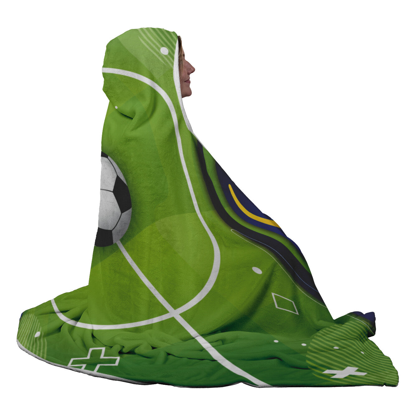 Soccer Style Hooded Blanket