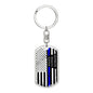 Police Father Husband - Dog Tag Keychain - Silver or Gold - Engraving Option