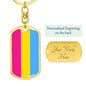 Pansexual Pride Flag - Silver or Gold - Engraving option