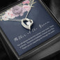 Mother Of The Groom Open Heart Necklace