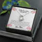 To My Beautiful Daughter Open Heart Necklace