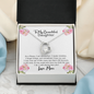 To My Beautiful Daughter Open Heart Necklace