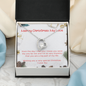 Merry Christmas My Love Open Heart Necklace - Gift for Her