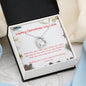 Merry Christmas My Love Open Heart Necklace - Gift for Her