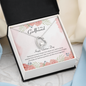 To My Girlfriend Happy Valentine's Day Open Heart Necklace