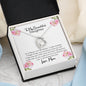 To My Beautiful Daughter Open Heart Necklace