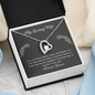 My Loving Wife Forever Yours Beautiful Open Heart Necklace