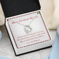 Merry Christmas My Love Beautiful Open Heart Necklace Gift for Wife from Husband