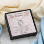 To My Beautiful Girlfriend Forever Love Heart Necklace