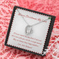 Merry Christmas My Love Beautiful Open Heart Necklace Gift for Wife from Husband