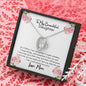 To My Beautiful Daughter Open Heart Necklace