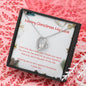 Merry Christmas My Love Open Heart Necklace - Gift for Her