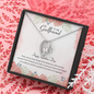 To My Girlfriend Happy Valentine's Day Open Heart Necklace