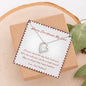 Merry Christmas My Love Beautiful Open Heart Necklace Gift for Wife from Husband