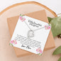 To My Beautiful Daughter Open Heart Necklace