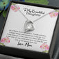 To My Beautiful Daughter Open Heart Necklace