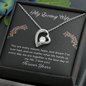 My Loving Wife Forever Yours Beautiful Open Heart Necklace