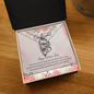 To My Girlfriend Happy Valentine's Day Open Heart Necklace