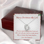 Merry Christmas My Love Beautiful Open Heart Necklace Gift for Wife from Husband