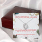 Merry Christmas My Love Open Heart Necklace - Gift for Her