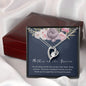 Mother Of The Groom Open Heart Necklace