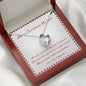 Merry Christmas My Love Beautiful Open Heart Necklace Gift for Wife from Husband