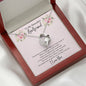 To My Beautiful Girlfriend Forever Love Heart Necklace