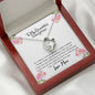 To My Beautiful Daughter Open Heart Necklace