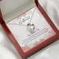 To My Girlfriend Happy Valentine's Day Open Heart Necklace