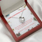Merry Christmas My Love Open Heart Necklace - Gift for Her