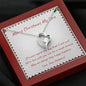 Merry Christmas My Love Beautiful Open Heart Necklace Gift for Wife from Husband