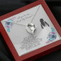 Will You Be My Maid of Honor Open Heart Necklace